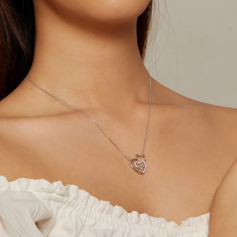 (Bild für) Pandora Style Cat Smart Necklace - SCN503 - Ansicht 5