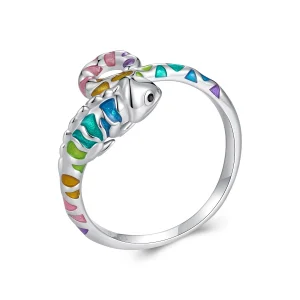 (Bild für) Pandora Style Chamäleon Open Ring - BSR475-E