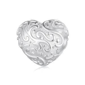 (Bild für) Pandora Style Charm mit herzförmigem Muster - SCC2618
