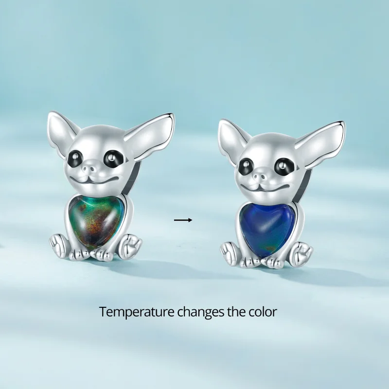(Bild für) Pandora Style Chihuahua Charm - SCC2601 - Ansicht 2
