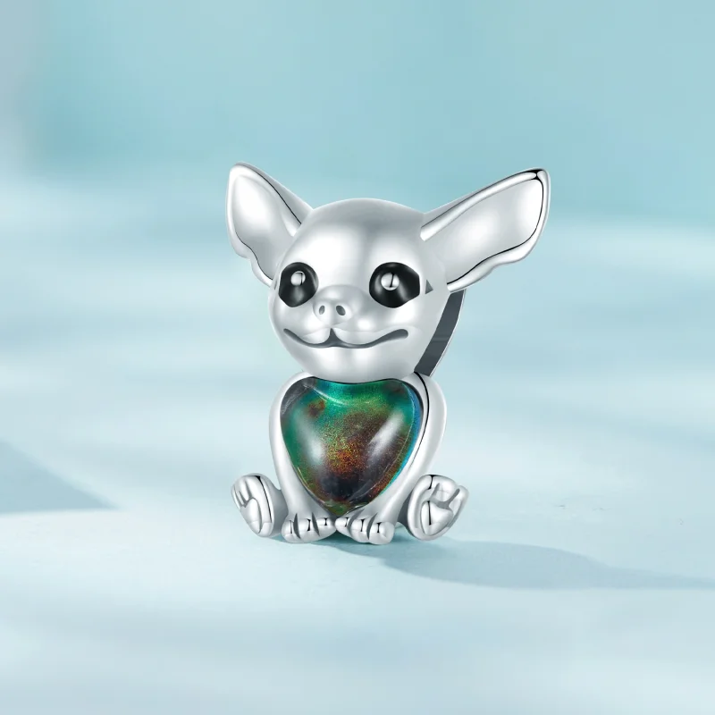 (Bild für) Pandora Style Chihuahua Charm - SCC2601 - Ansicht 3