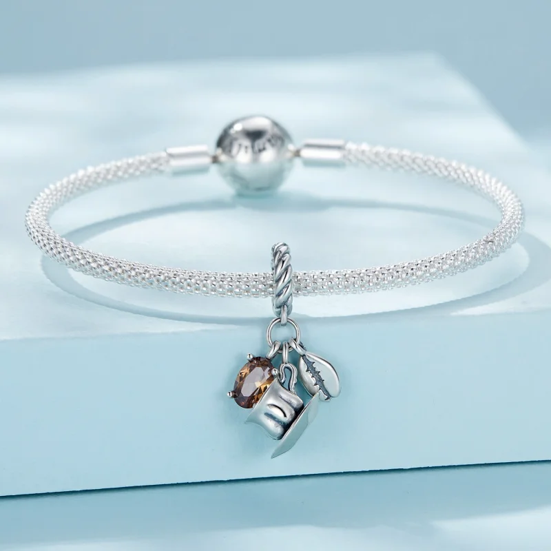 (Bild für) Pandora Style Coffee Dangle - SCC2467 - Ansicht 3
