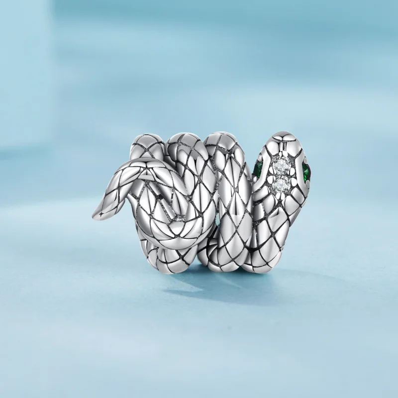 (Bild für) Pandora Style Coiled Spirit Snake Charm - SCC2549 - Ansicht 2