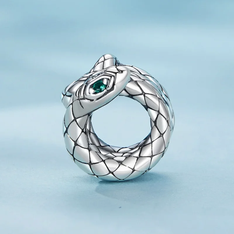 (Bild für) Pandora Style Coiled Spirit Snake Charm - SCC2549 - Ansicht 3