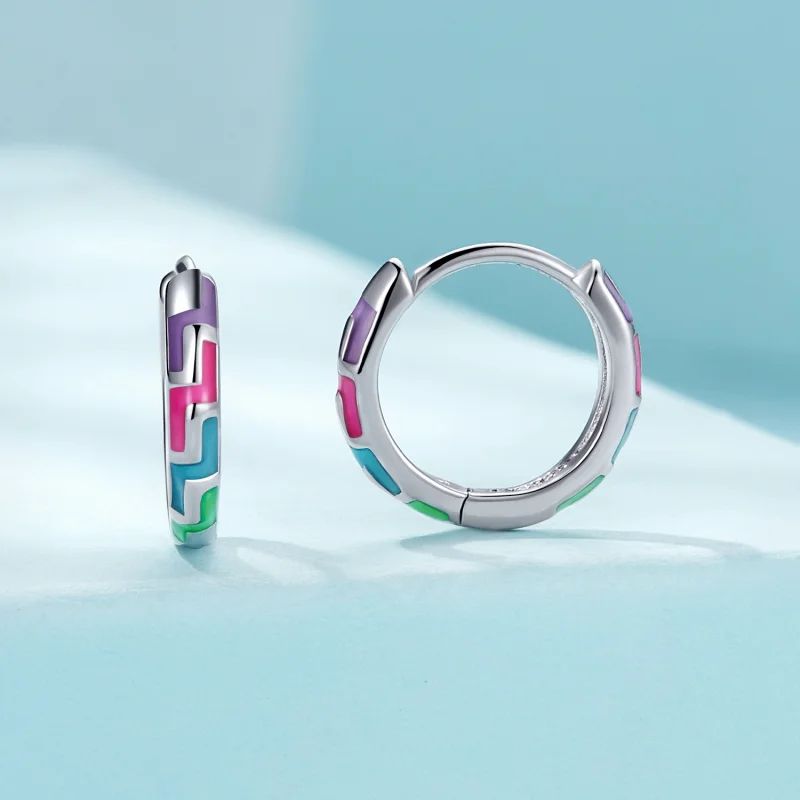 (Bild für) Pandora Style Cyber Luminous Reifenohrringe - SCE1645 - Ansicht 2