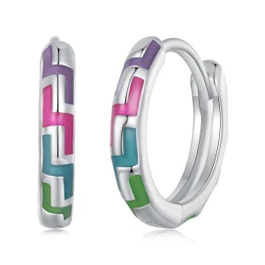 (Bild für) Pandora Style Cyber Luminous Reifenohrringe - SCE1645