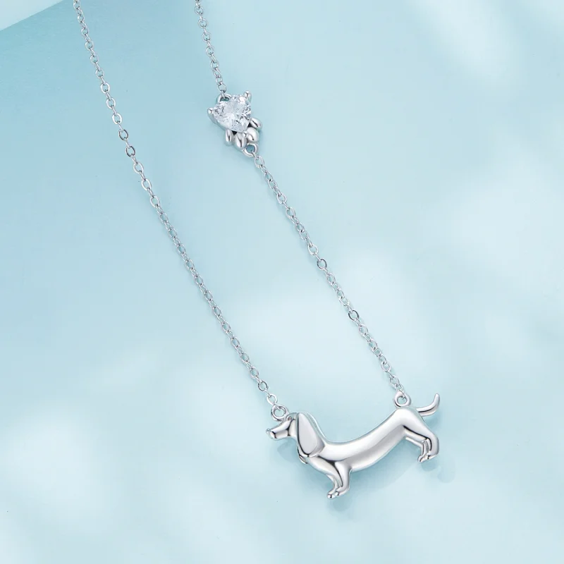 (Bild für) Pandora Style Dackel Halskette - SCN501 - Ansicht 2