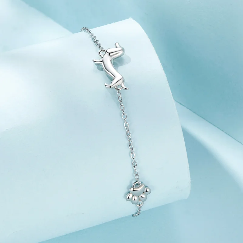 (Bild für) Pandora Style Dackel Kettenarmband - SCB262 - Ansicht 2
