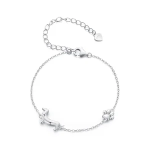 (Bild für) Pandora Style Dackel Kettenarmband - SCB262
