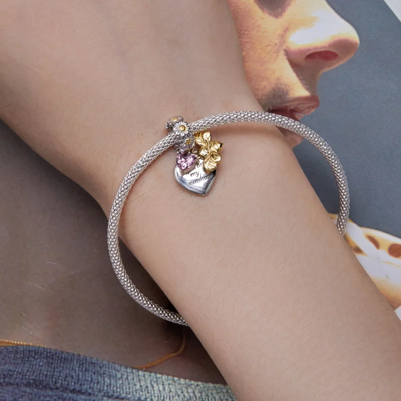(Bild für) Pandora Style Daisy Bee Anhänger - BSC816 - Ansicht 5