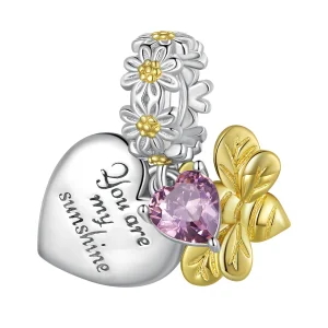 (Bild für) Pandora Style Daisy Bee Anhänger - BSC816