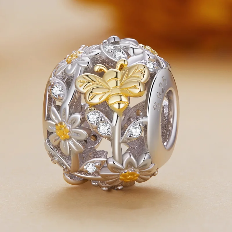 (Bild für) Pandora Style Daisy Bee Charm - BSC818 - Ansicht 2