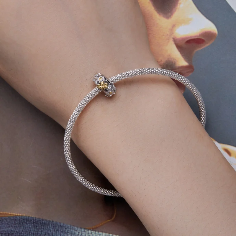 (Bild für) Pandora Style Daisy Bee Silikone Abstandshalter - BSC819 - Ansicht 6