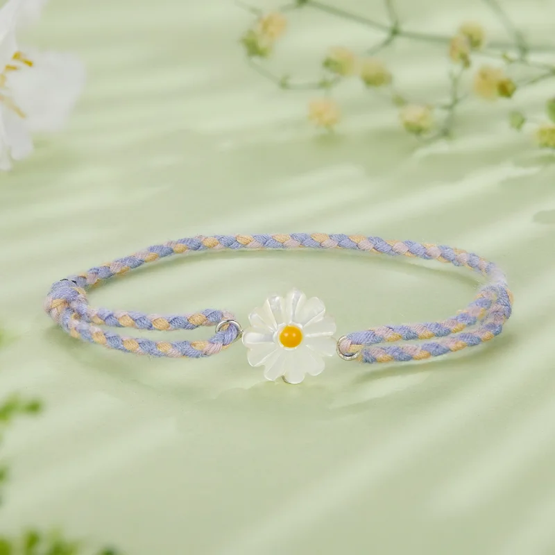 (Bild für) Pandora Style Daisy Cord Armband - SCB250 - Ansicht 2