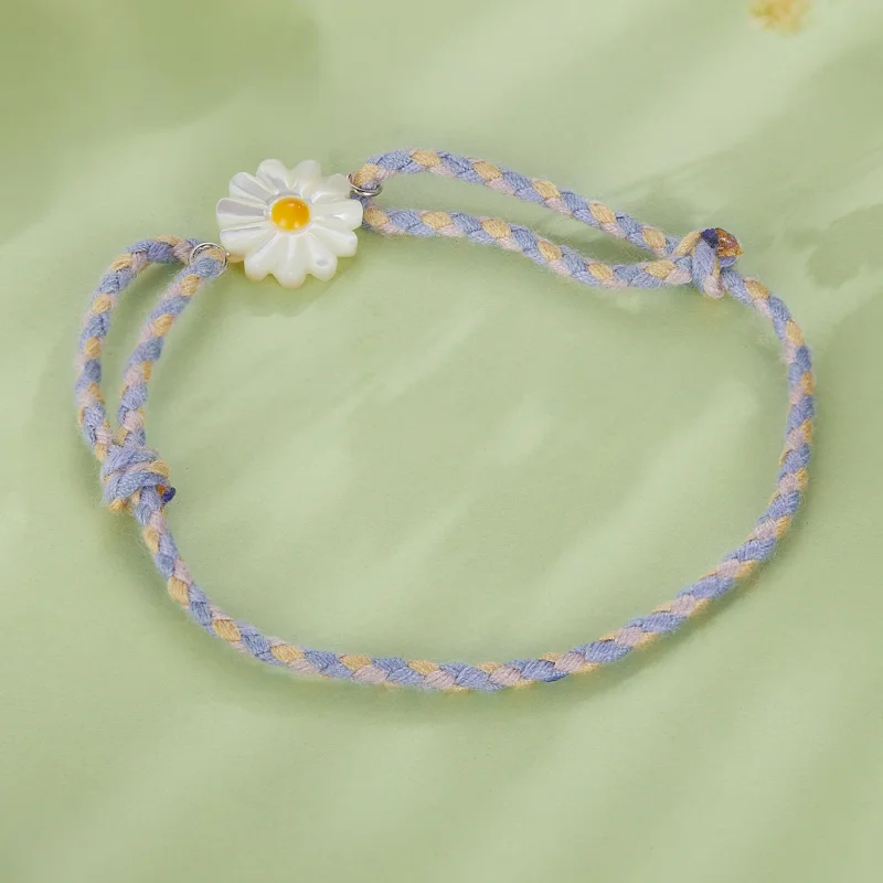 (Bild für) Pandora Style Daisy Cord Armband - SCB250 - Ansicht 4
