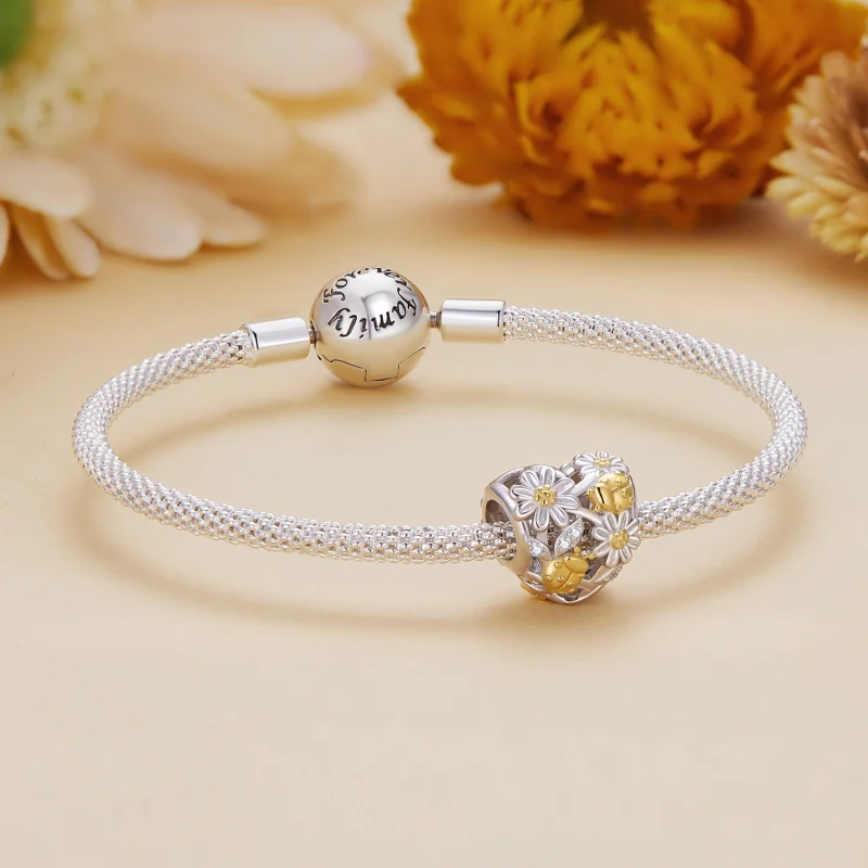 (Bild für) Pandora Style Daisy Ladybug Charm - BSC817 - Ansicht 5