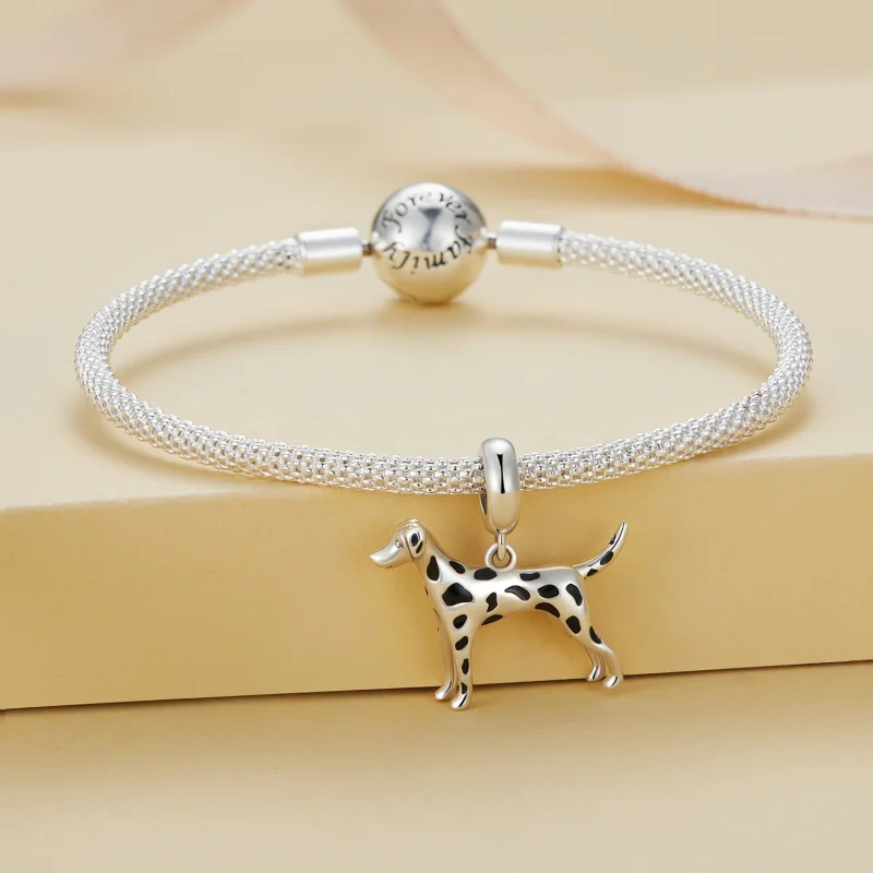 (Bild für) Pandora Style Dalmatian Anhänger - BSC798 - Ansicht 2