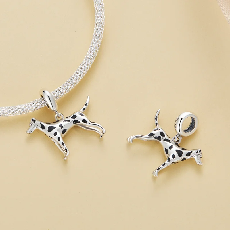 (Bild für) Pandora Style Dalmatian Anhänger - BSC798 - Ansicht 4
