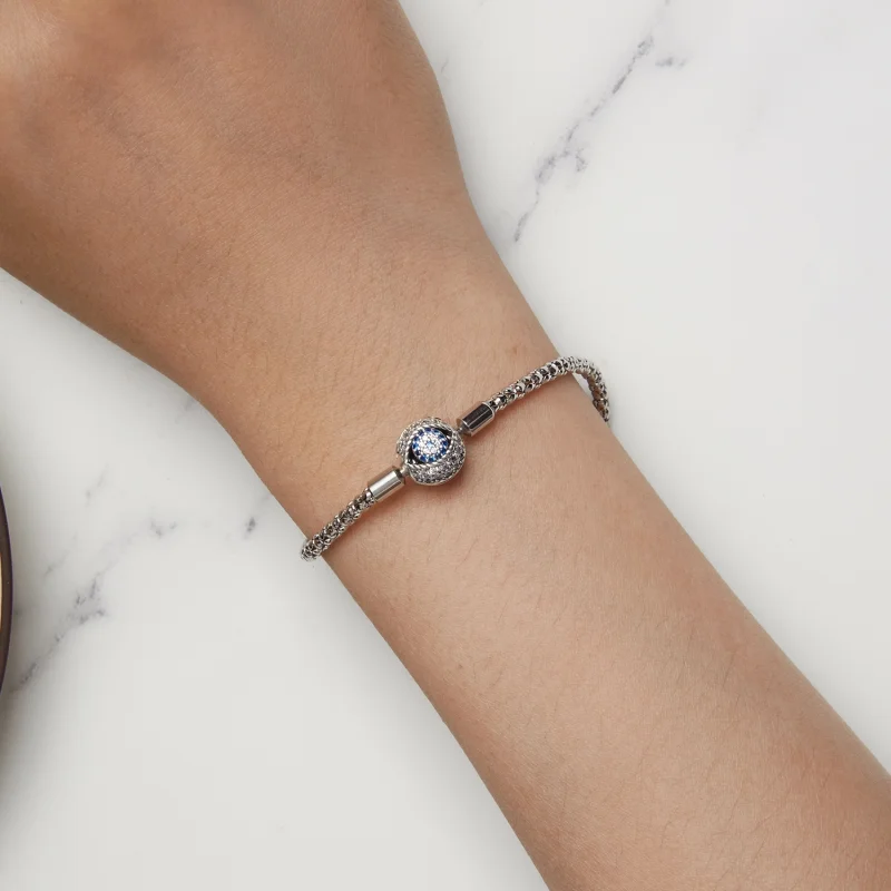 (Bild für) Pandora Style Devil's Eye Kleine Glühbirnen-Kettenarmband - BSB141 - Ansicht 5