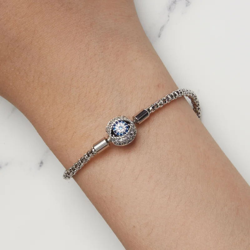 (Bild für) Pandora Style Devil's Eye Kleine Glühbirnen-Kettenarmband - BSB141 - Ansicht 7
