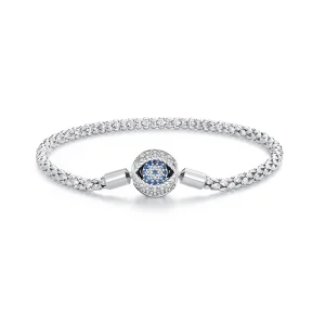 (Bild für) Pandora Style Devil's Eye Kleine Glühbirnen-Kettenarmband - BSB141