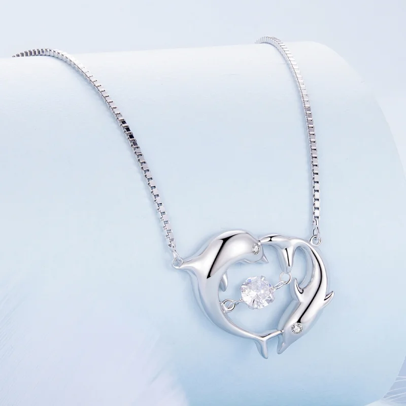 (Bild für) Pandora Style Dolphin Smart Necklace - BSN340 - Ansicht 2