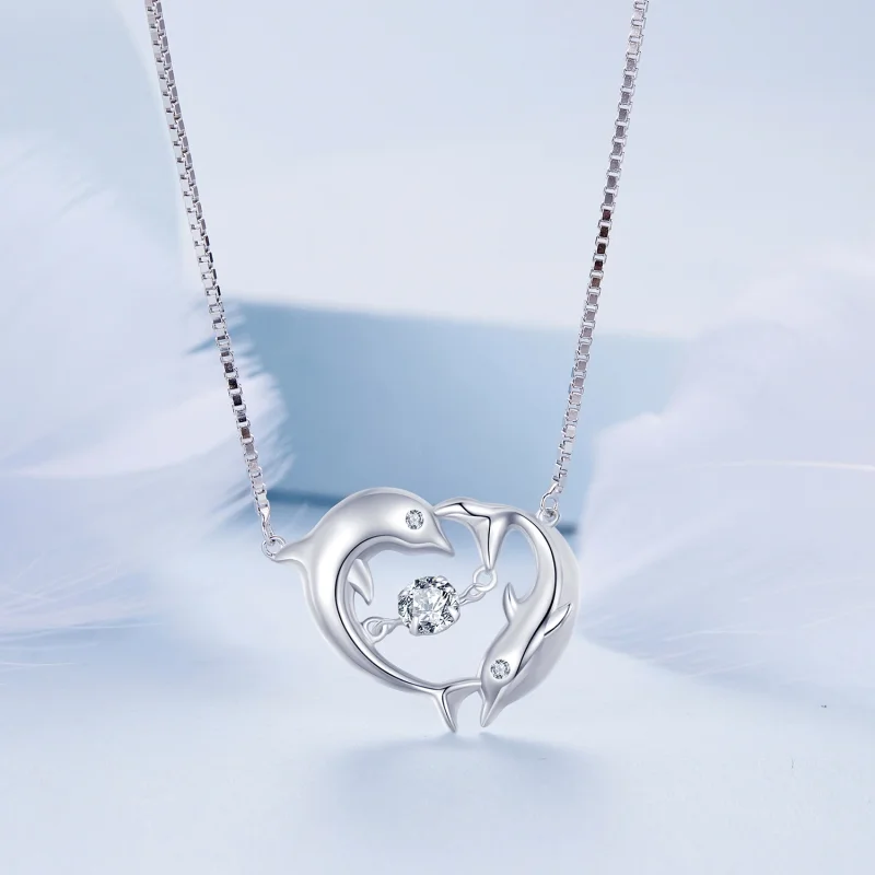 (Bild für) Pandora Style Dolphin Smart Necklace - BSN340 - Ansicht 3