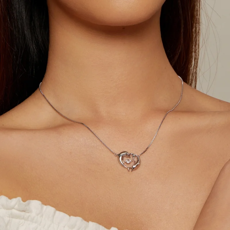 (Bild für) Pandora Style Dolphin Smart Necklace - BSN340 - Ansicht 6