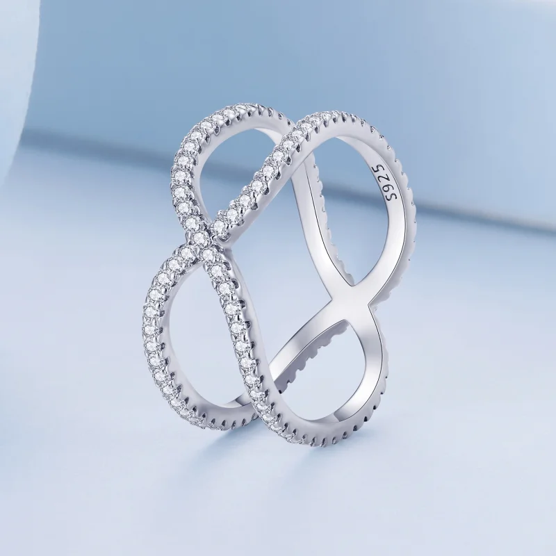 (Bild für) Pandora Style Doppelschicht Ring - BSR386 - Ansicht 2