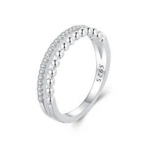 (Bild für) Pandora Style Doppelschicht Ring - BSR463
