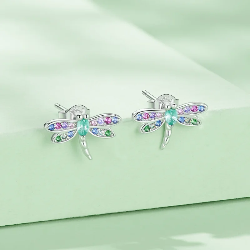 (Bild für) Pandora Style Dragonfly Studs Ohrstecker - BSE795 - Ansicht 2