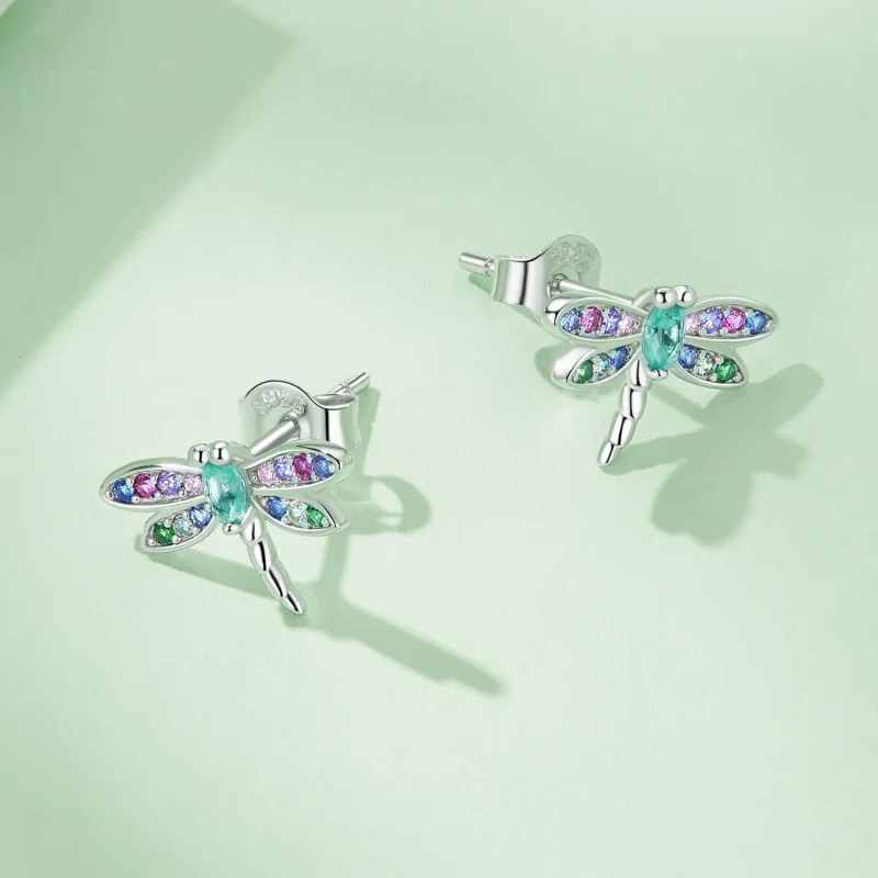 (Bild für) Pandora Style Dragonfly Studs Ohrstecker - BSE795 - Ansicht 4