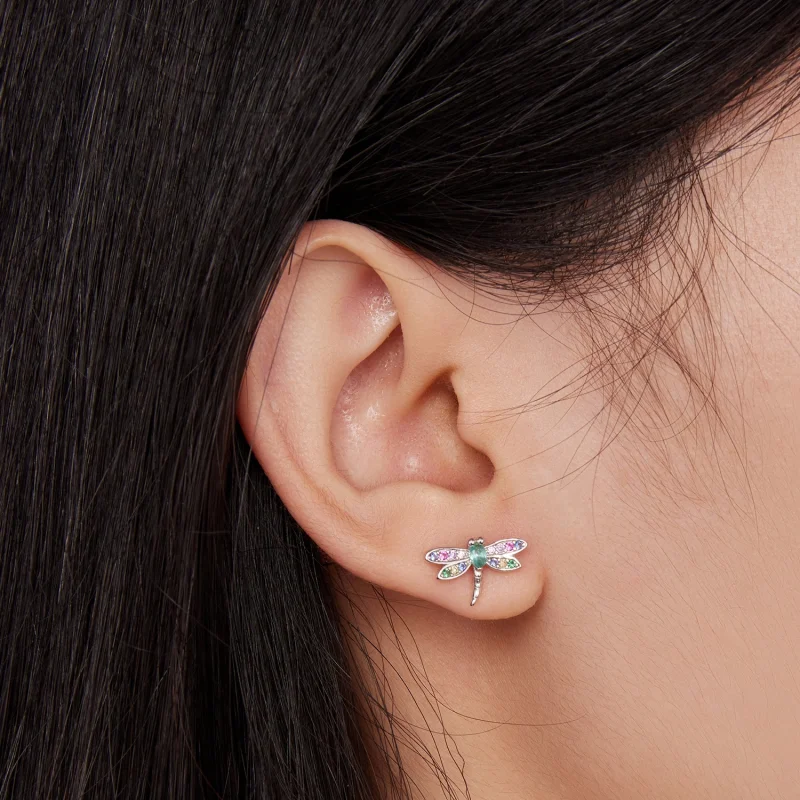(Bild für) Pandora Style Dragonfly Studs Ohrstecker - BSE795 - Ansicht 5