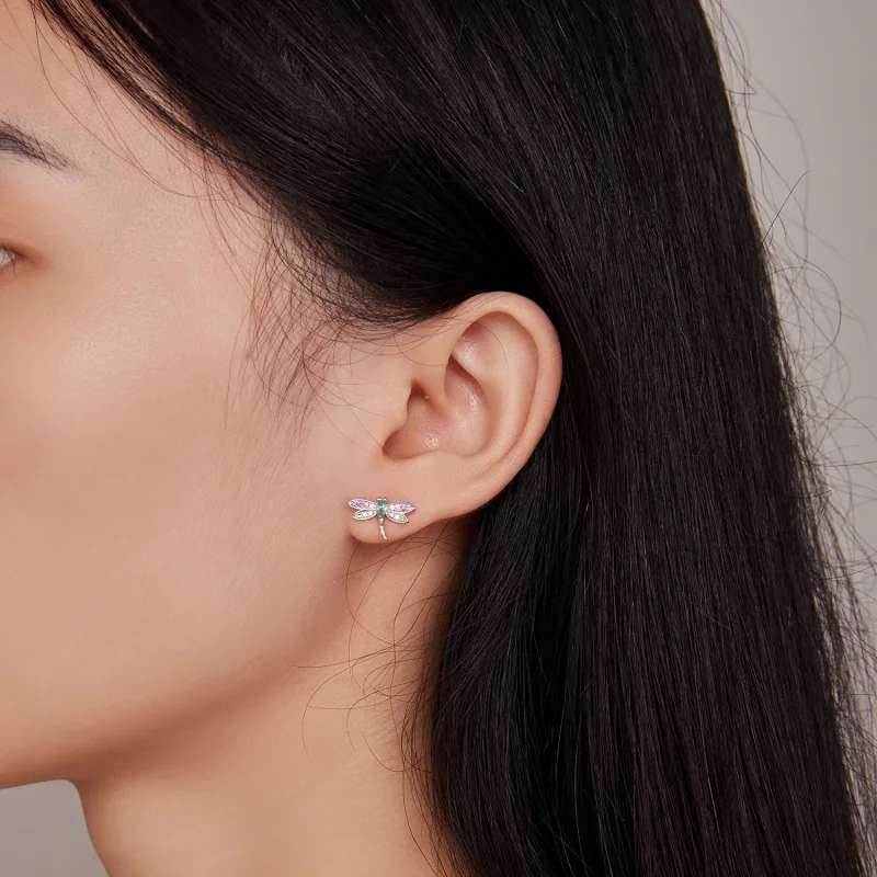 (Bild für) Pandora Style Dragonfly Studs Ohrstecker - BSE795 - Ansicht 7