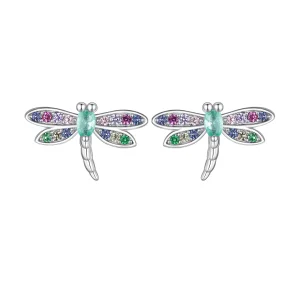 (Bild für) Pandora Style Dragonfly Studs Ohrstecker - BSE795
