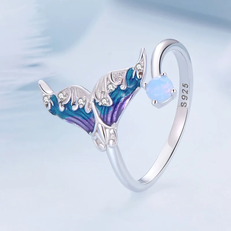 (Bild für) Pandora Style Dream Mermaid Open Ring - BSR494-E - Ansicht 2