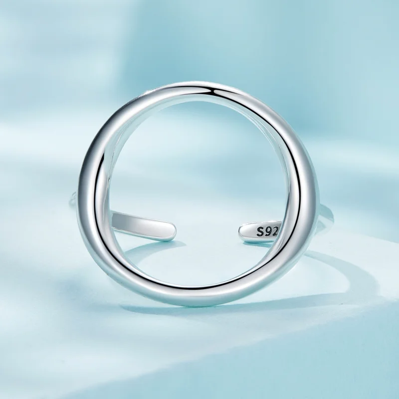 (Bild für) Pandora Style Einfacher Samsara Offener Ring - SCR919 - Ansicht 3