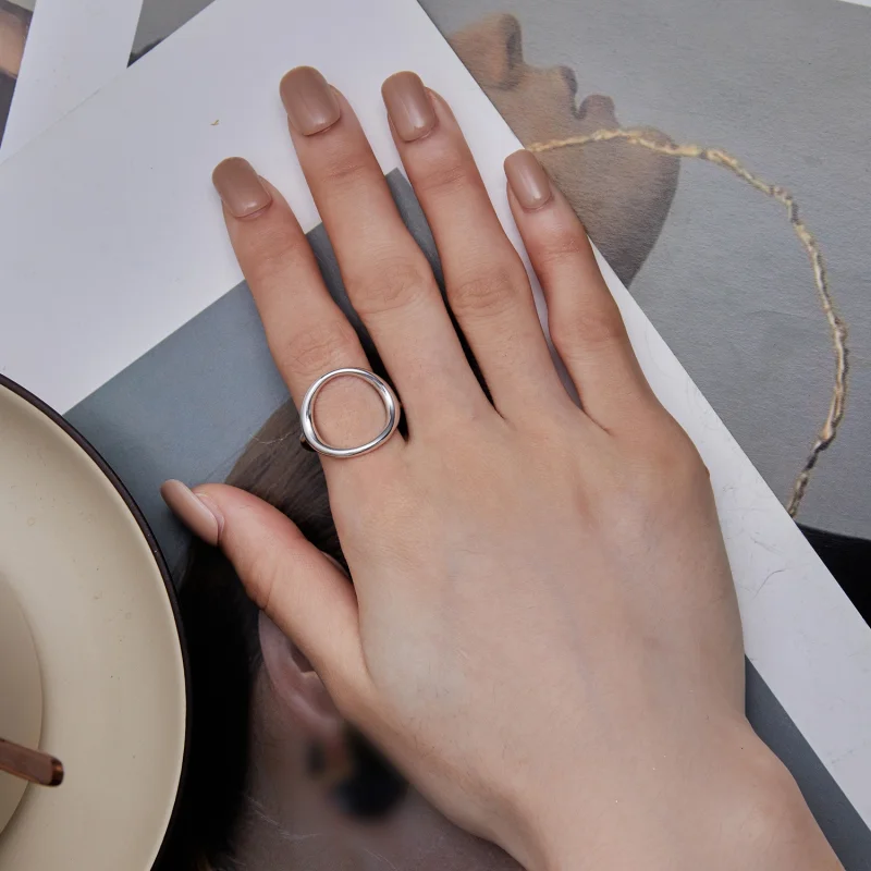 (Bild für) Pandora Style Einfacher Samsara Offener Ring - SCR919 - Ansicht 6