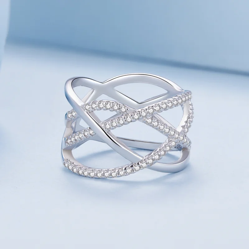 (Bild für) Pandora Style Einfacher Samsara Ring - BSR396 - Ansicht 3