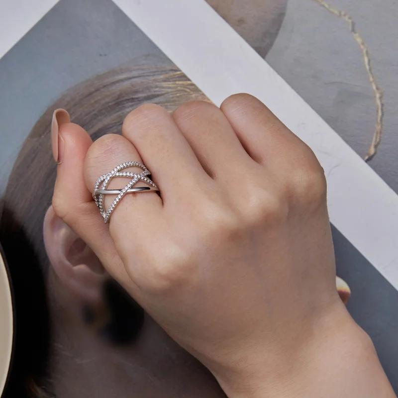 (Bild für) Pandora Style Einfacher Samsara Ring - BSR396 - Ansicht 6