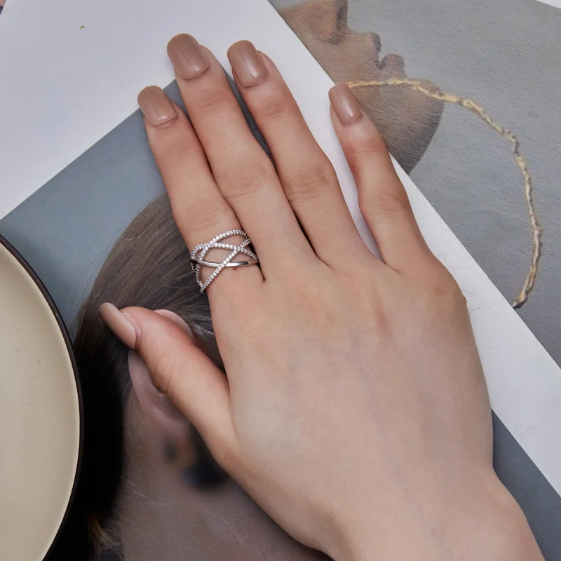 (Bild für) Pandora Style Einfacher Samsara Ring - BSR396 - Ansicht 7