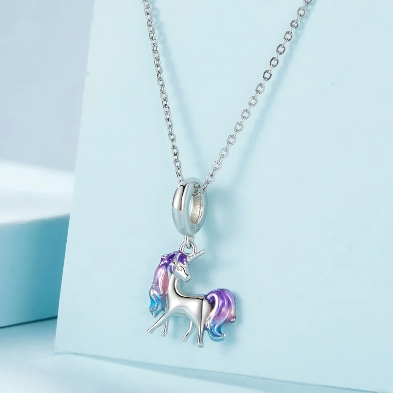 (Bild für) Pandora Style Einhorn-Anhänger - SCC2621 - Ansicht 2