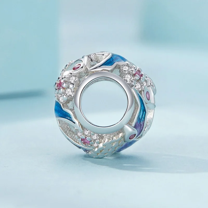 (Bild für) Pandora Style Eisvogel-Anhänger - SCC2627 - Ansicht 3