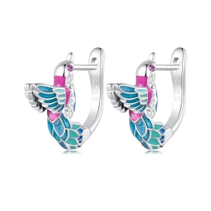 (Bild für) Pandora Style Eisvogel-Reifohrringe - BSE899