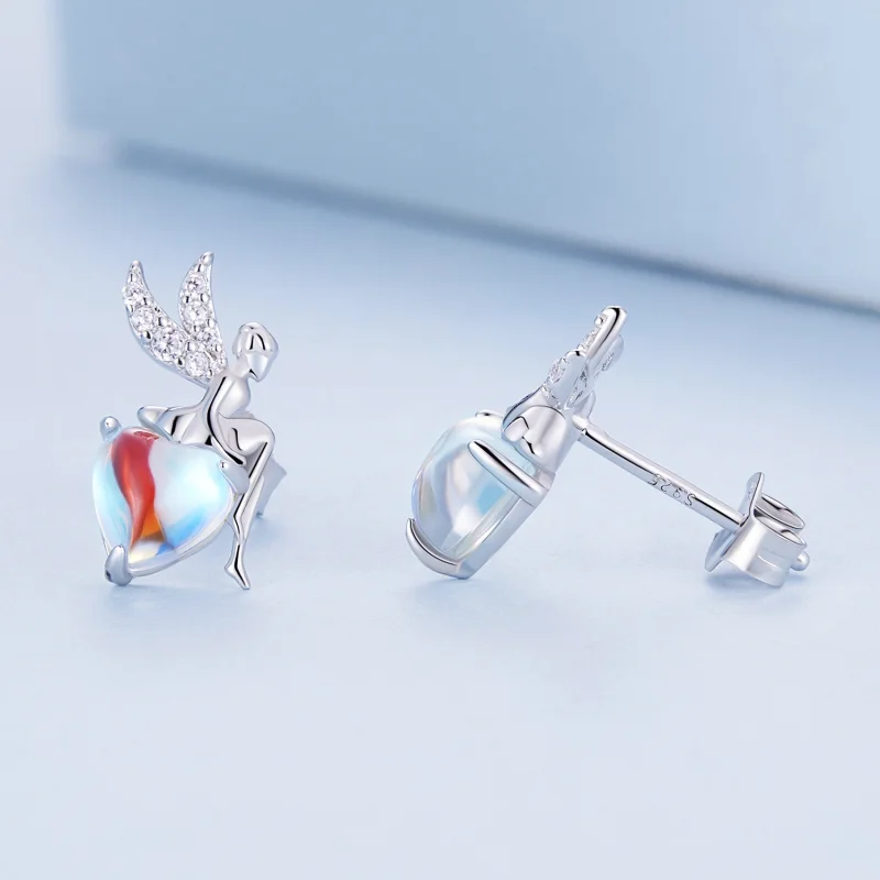 (Bild für) Pandora Style Elf Stecker Ohrringe - BSE796 - Ansicht 3