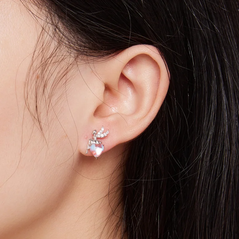 (Bild für) Pandora Style Elf Stecker Ohrringe - BSE796 - Ansicht 5