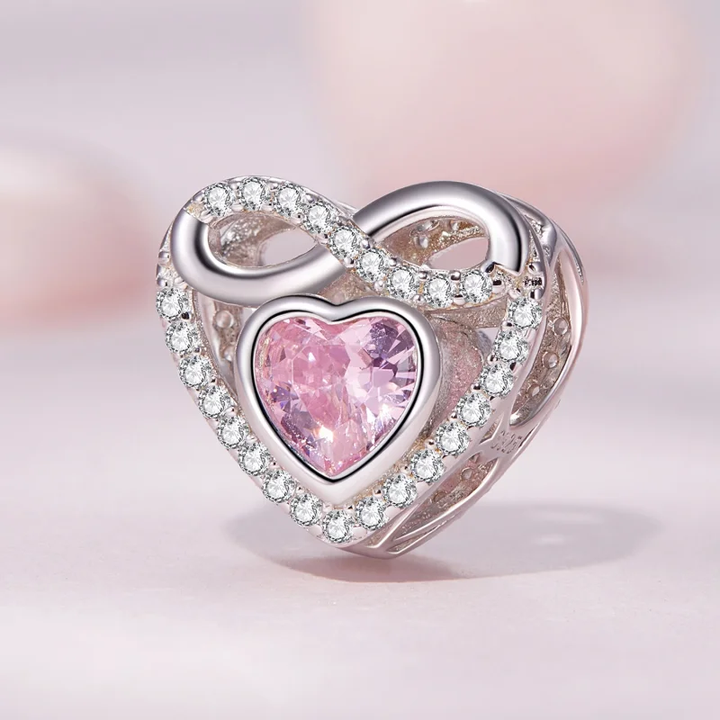(Bild für) Pandora Style Eternal Heart Charm - BSC826 - Ansicht 2