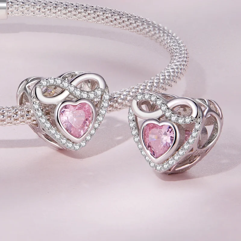 (Bild für) Pandora Style Eternal Heart Charm - BSC826 - Ansicht 4