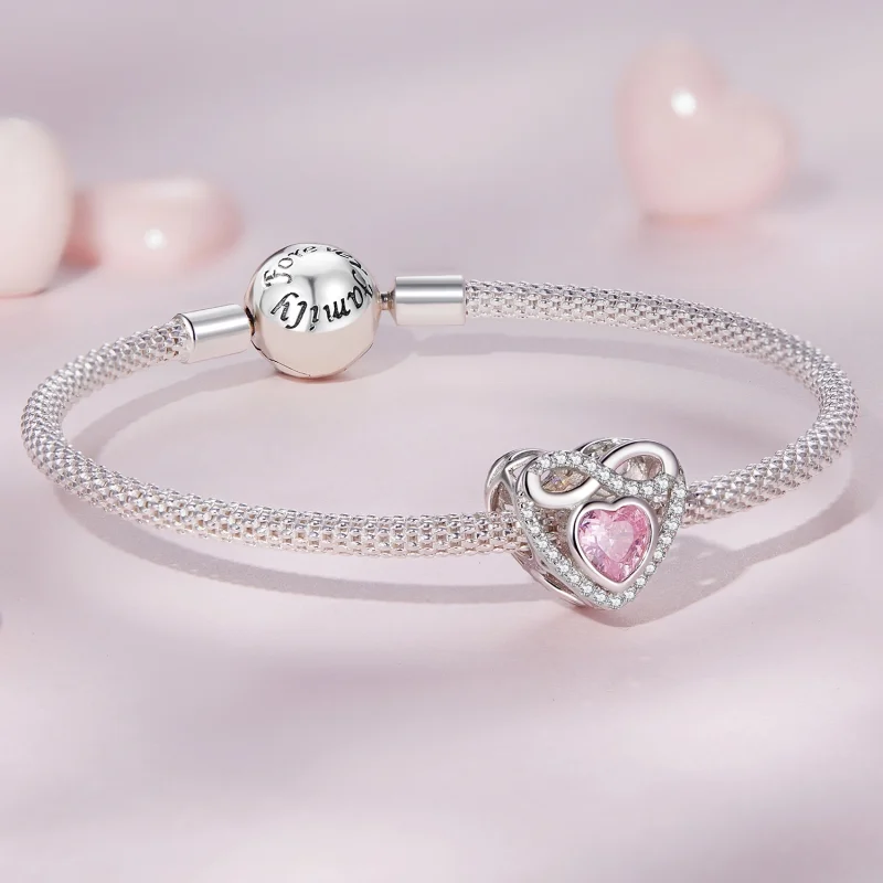 (Bild für) Pandora Style Eternal Heart Charm - BSC826 - Ansicht 5