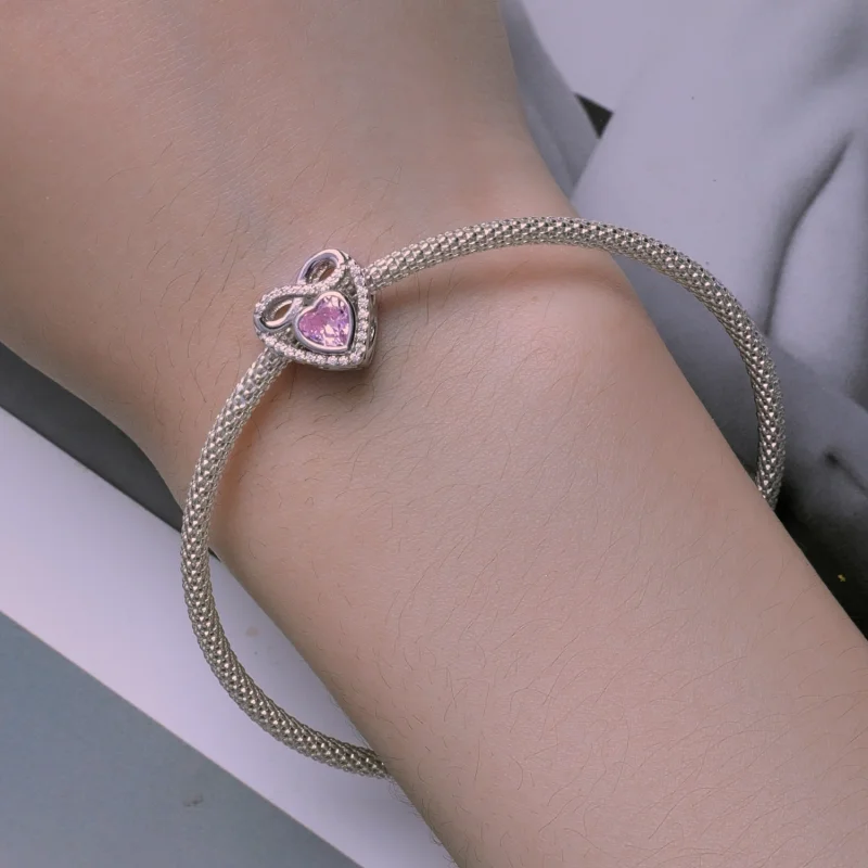 (Bild für) Pandora Style Eternal Heart Charm - BSC826 - Ansicht 6